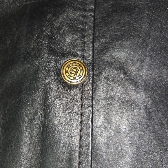 Leather Works Black Leather Men's Biker Vest Size XXL - Picture 4 of 7